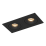 Рамка двойная  COMBO-1S2-BL  для светильника серии  COMBO-1 IP20 прямоугольная накладная черная