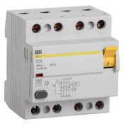 Выключатель дифференциального тока (УЗО) 4п 32А ВД1-63 30мА тип AC MDV10-4-032-030 KARAT IEK
