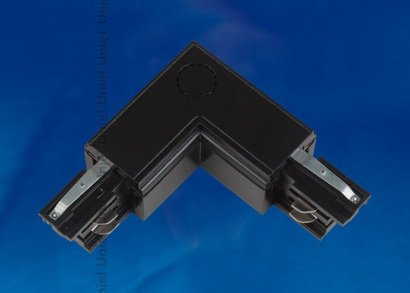 Соединитель для 3-х фазного шинопровода L-образный внешний  09763 UBX-A21 BLACK 1 POLYBAG