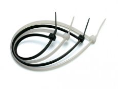 Стяжка кабеля 4.8 х 300мм белая (100шт.)