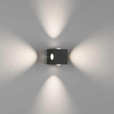 светильник  4W Белый дневной KVAD GW-9092-4-BL-NW 220V квадратный накладной черный