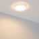 Встраиваемый светильник-панель   6W Белый теплый 015575  LT-R96WH стекло 220V IP20 круглый белый