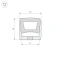 Архитектурный силиконовый профиль WPH-FLEX-1414-TOP-S11-5m WHITE 040286