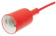 патрон E27 пластик REXANT силиконовый со шнуром 1 м красный