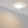 Встраиваемый светильник-панель  16W Белый теплый  015573 LT-S200x200WH стекло 220V IP20 квадратный белый