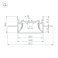 Архитектурный алюминиевый профиль KLUS FOLED-50-CEIL-CENTER-2000 035769