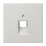 Накладка одиночная JUNG для телефонной и компьютерной розетки LS969-1UALG светло-серый