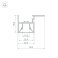 Архитектурный алюминиевый профиль KLUS FOLED-CEIL-SIDE-2000 023864