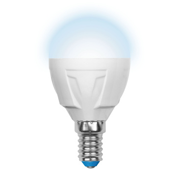 светодиодная лампа шар  G45 Белый дневной  7.0W UL-00002417 LED-G45 7W/NW/E14/FR PLP01WH ЯРКАЯ