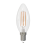 светодиодная лампа свеча Белый теплый  6W UL-00008328 LED-C35-6W/3000K/E14/CL/SLF Volpe Optima
