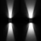 светильник  12W Белый дневной 046428 LGD-WALL-VARIO-S104x129-2x6W 220V IP54  двухсторонний прямоугольный накладной черный