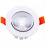 Встраиваемый светильник   7W Белый теплый KZ-DLW-7-WW 220V IP40 круглый белый