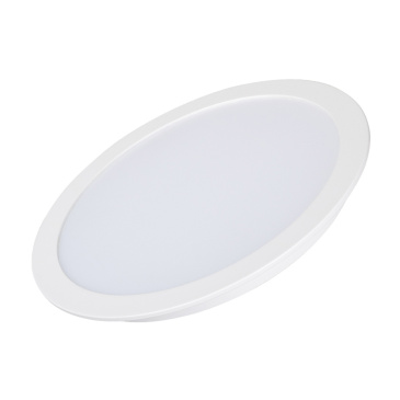 Встраиваемый светильник-панель  24W Белый теплый 021444  DL-BL225-24W 220V IP44 круглый белый