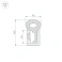 Архитектурный силиконовый профиль WPH-FLEX-0817-SIDE-S8-5m WHITE 040268