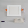 Встраиваемый светильник-панель  13W Белый теплый 020130 DL-142x142M-13W 220V IP20 квадратный белый