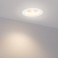 Встраиваемый светильник  16W Белый теплый 021068  LTD-145WH-FROST-16W 220V IP44 круглый белый