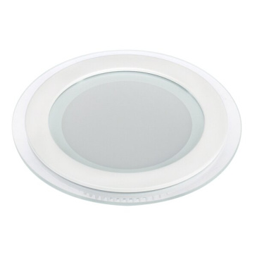 Встраиваемый светильник-панель  16W Белый дневной 016575  LT-R200WH  стекло 220V IP20 круглый белый