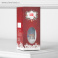 фигурка  светодиодная "Фонарь с оленем" белый 5.5х13х5.5 см, пластик, батарейки LR44х3, свечение тёплое белое