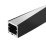 алюминиевый профиль SL-ARC-3535-TWIST90L-400 BLACK скрученный 032679