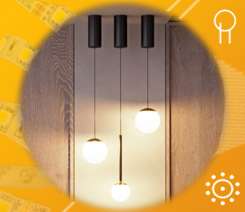 Светильники BEADS, напоминающие украшения с жемчугом.