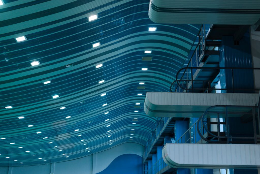 Модульный свет на потолке