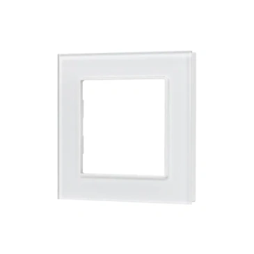 Рамка стеклянная 1 пост Arlight GLARE 043786 FRM-GLARE-GS-1-WH белая