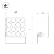 прожектор Белый дневной  50W 055255 ALT-BLOCK-S220x220 (GR, 15 deg, 230V) IP66