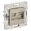 Розетка встраиваемая компьютерная двойная IEK SKANDY SK-K20-2-K37 SK-K04Sh RJ45 кат.6 шампань