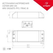 Блок питания (AC-DC) 24V  75W 026406(1) ARV-SN24075-PFC-TRIAC-B