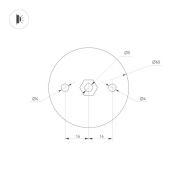 накладной светильник  12W Белый теплый 036501 SP-PICASO-M-TURN-L700 IP20 линейный светлое золото