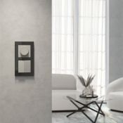 Выключатель встраиваемый двухклавишный проходной  WERKEL W1222004 дымчатый