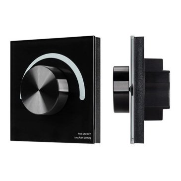 Панель встраиваемая Rotary 033753 SMART-P1-DIM-G-IN Black (3V, 1 зона, 2.4G)