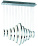 Подвесной светильник  67W Белый теплый SPRING AD14036-11A-BK 220V IP20 фигурный черный