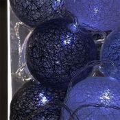 гирлянда НИТЬ Белый с насадками «Клубки кофейные» прозрачная нить, 20 LED, 5м IP20  220 В