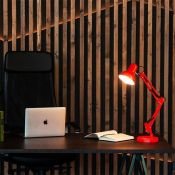 светильник настольный без лампы TLI-221  E27 UL-00002121 на струбцине красный