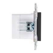Розетка встраиваемая USB IEK SKANDY A+A 3,1А SK-U21-D31-K53 SK-R15G графит