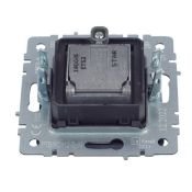 Розетка встраиваемая комбинированная IEK BRITE BR-AF20-O-K35 РТВ/РСп12-БрМ TV+SAT маренго