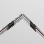 Коннектор угловой Exility TRA034CL-42.12W встраиваемый под ГКЛ 12,5мм белый