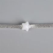 Умная гирлянда «Нить» RGB с насадками «Звёздочки» серебристая нить, управление с приложения, USB, 5.0 м., USB, 50Led, IP20