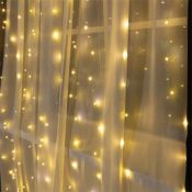 гирлянда ЗАНАВЕС Белый теплый серебристая нить, 2,8х3 м, 300 LED