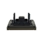 Розетка встраиваемая HDMI IEK FORTE&PIANO FP340 серый FP-H10-K03