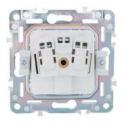 Штепсельная розетка встраиваемая IEK SKANDY 16А SK-R11-16-K98 SK-R05Sa с з/к без з/ш песочный