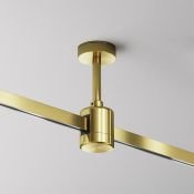 Крепление потолочное Короткое / Short 78мм с прямым коннектором питания Flarity TRA156C-IPC1-BS латунь