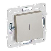 Выключатель встраиваемый одноклавишный с подсветкой IEK SKANDY SK-V10-1-10-K37 SK-V07Sh шампань Выключатель встраиваемый одноклавишный с подсветкой IEK SKANDY SK-V10-1-10-K37 SK-V07Sh шампань