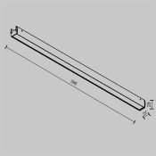 Трековый светильник 25W Белый теплый Базис/Basis Elasity 120deg TR161-1-25W3K-B IP20 на шинопровод черный