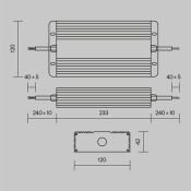 Блок питания (AC-DC) 48V 400W PSL008-400W-48V-IP67 Power Supply Magnetic герм IP67 металл