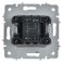 Выключатель встраиваемый одноклавишный проходной IEK BRITE BR-V12-0-10-K91 ВС10-1-6-БрАБ арктический белый