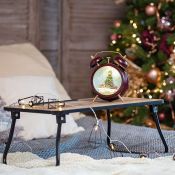 фигурка  светодиодная 5W Белый теплый &quot;Часы&quot;, 501-162, 2Led, 3хАА, с эффектом снегопада, IP20