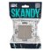 Выключатель встраиваемый двухклавишный перекрестный IEK SKANDY SK-V23-0-10-K37 SK-V06Sh шампань