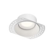 Встраиваемый светильник без лампы DENKIRS SPOT HIDE DK2140-WH GU10 круглый под шпаклевку белый